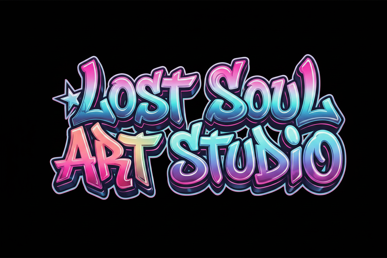 Lost Soul Art Studio Graffiti Logo