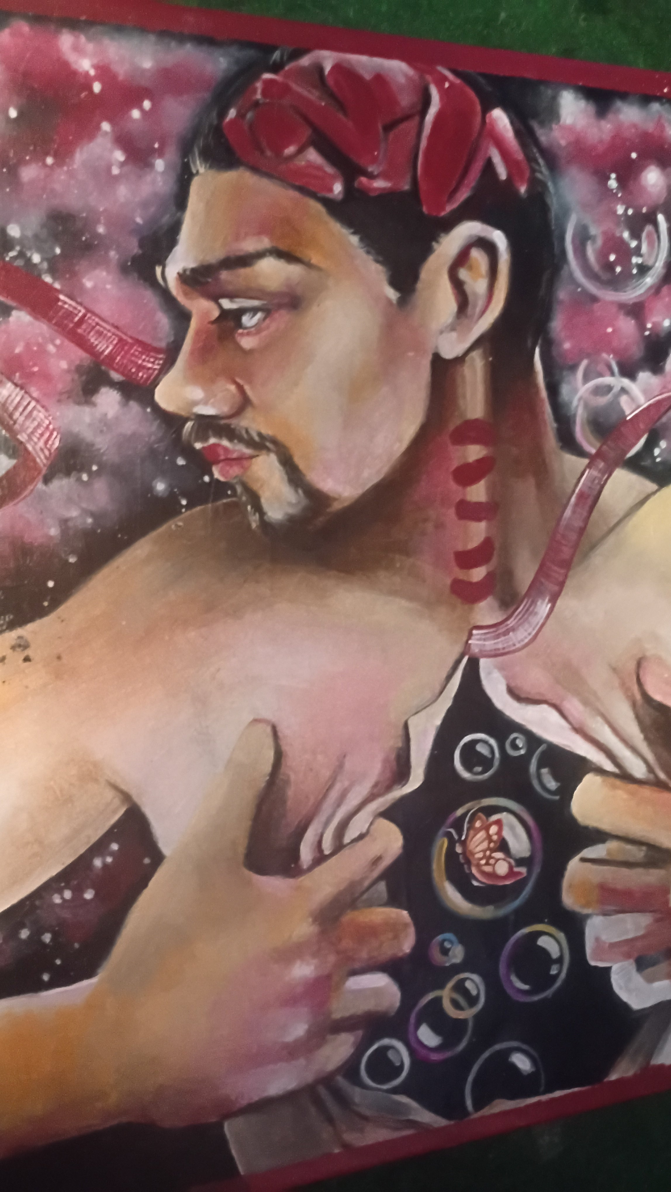 The Unveiling — Original Acrylic Painting by Roberto Cisneros