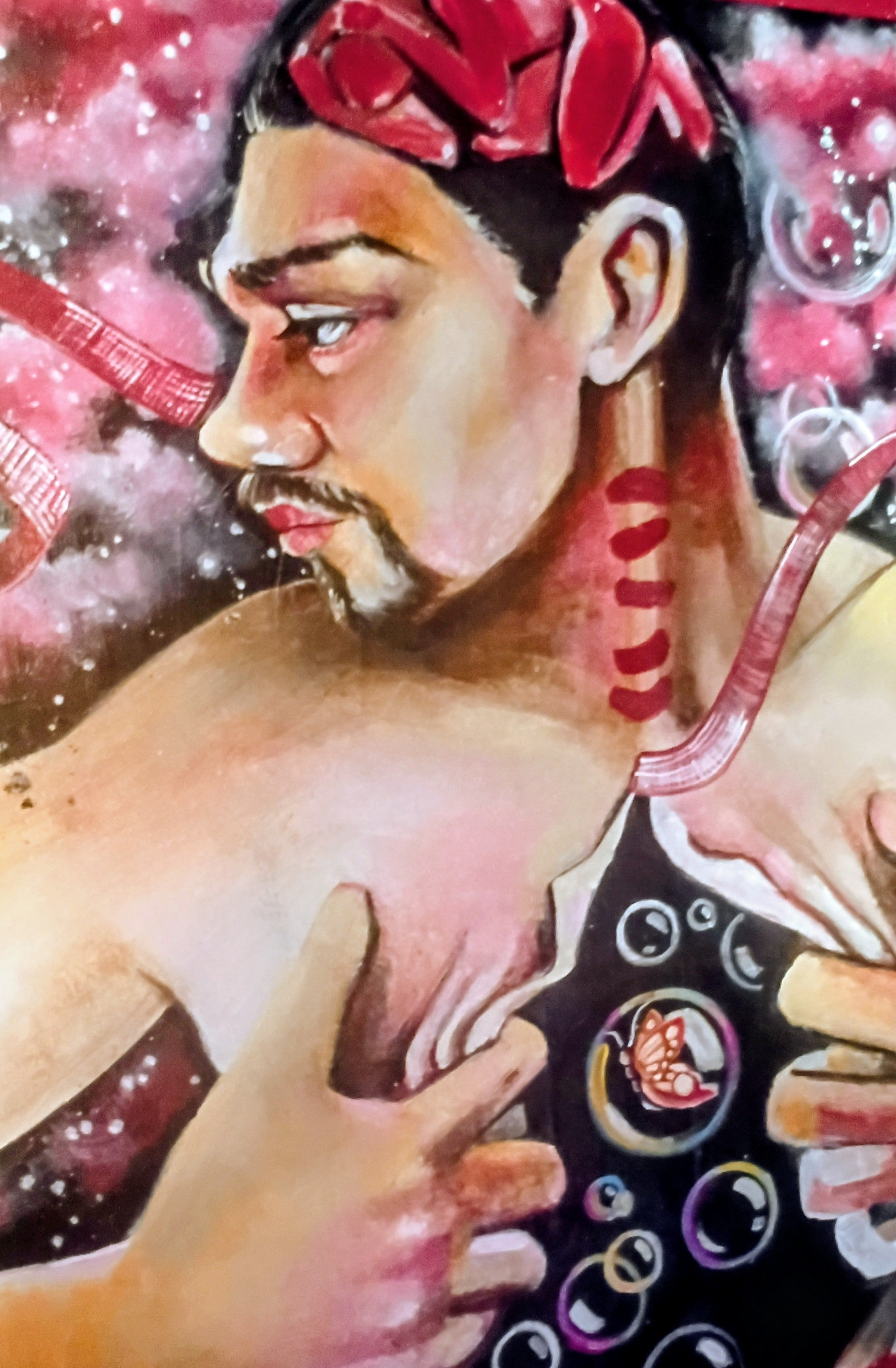 The Unveiling — Original Acrylic Painting by Roberto Cisneros