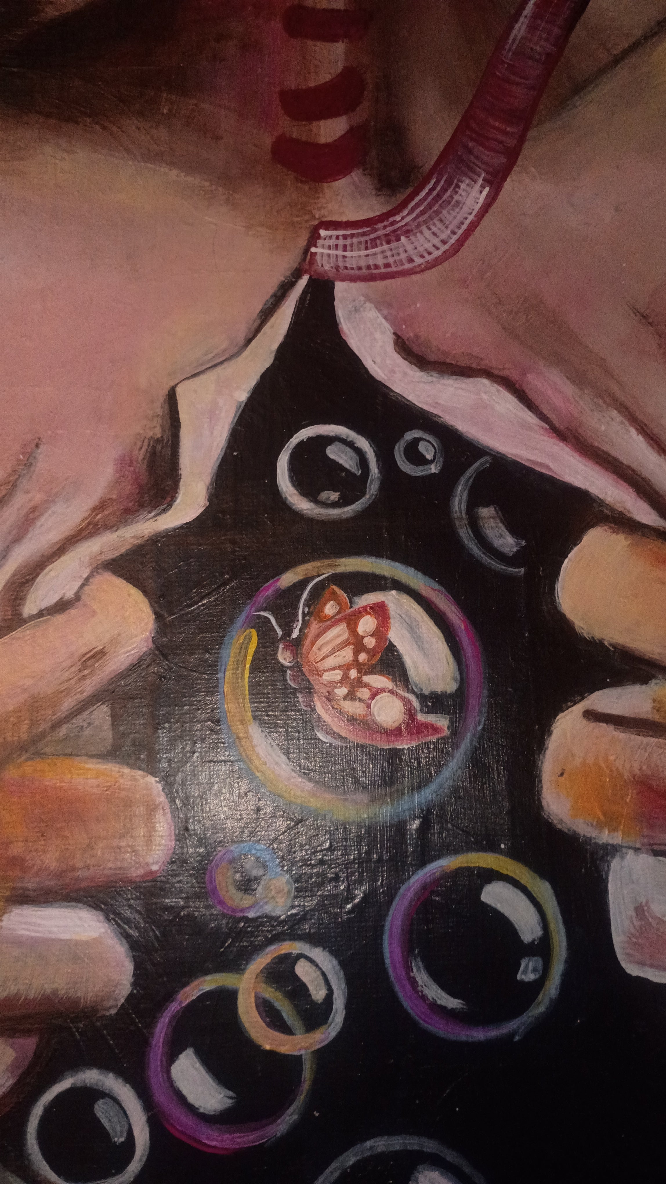 The Unveiling — Original Acrylic Painting by Roberto Cisneros