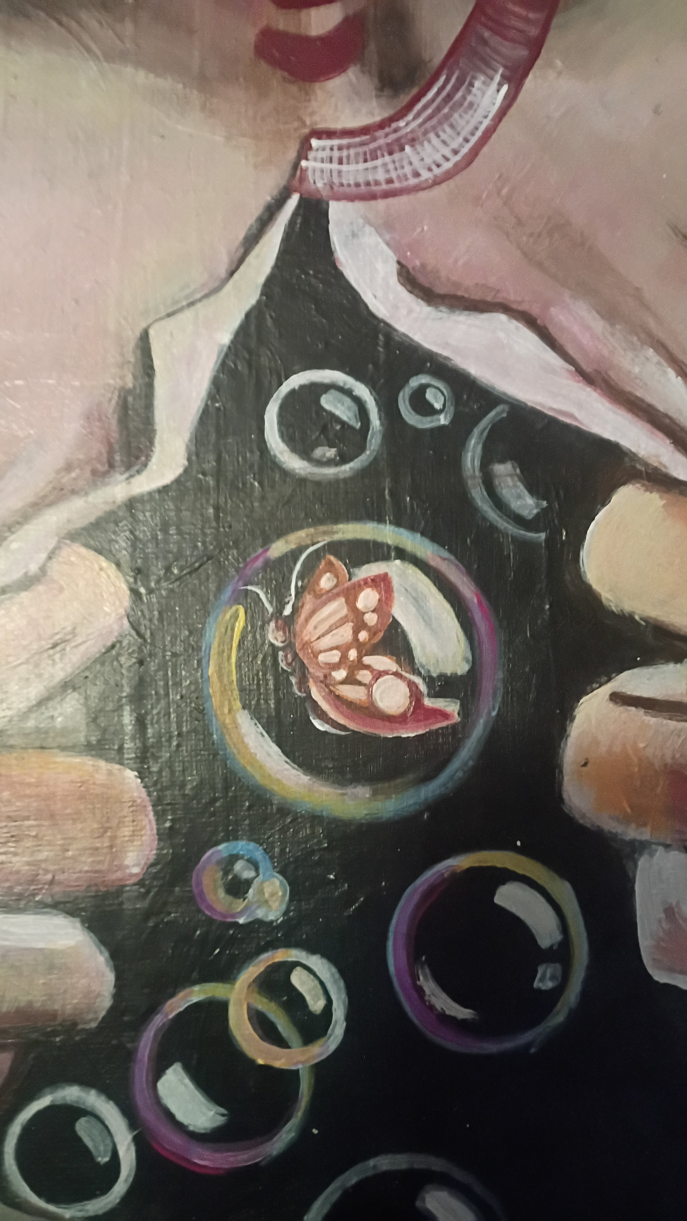 The Unveiling — Original Acrylic Painting by Roberto Cisneros
