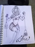 Libra — Balance of Mind | Original Ballpoint Pen Drawing by Roberto Cisneros