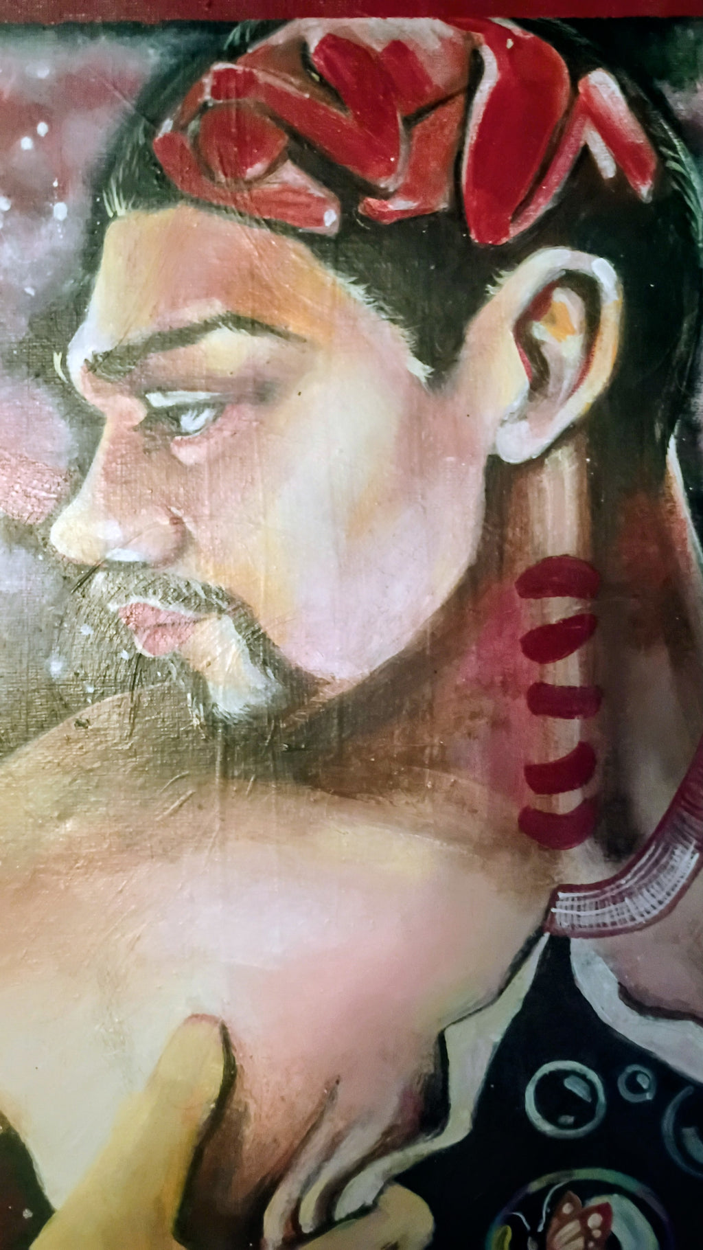 The Unveiling — Original Acrylic Painting by Roberto Cisneros